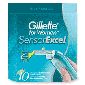 10 Cryo'd Gillette Sensor Excel Cartridges for Women